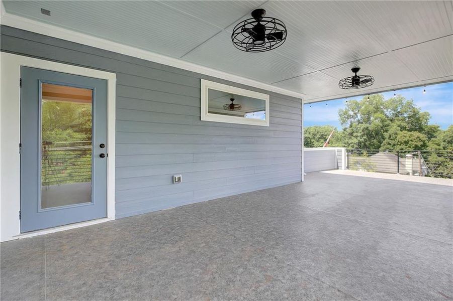 Exterior details and patio area of a home in , Atlanta (Image 35).