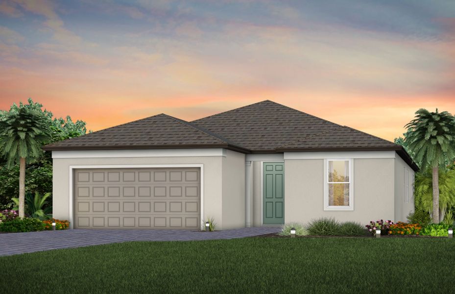 Representative exterior photo of a completed home built from the Medina by Pulte Homes in Spencer Glen, Riverview, FL (Image 2). Representative exterior photo of a completed home built from the Medina by Pulte Homes in Spencer Glen, Riverview, FL (Image 2).