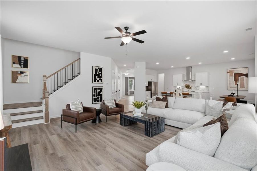 Furnished interior view inside a new home in The Stables at Ewing Chapel, Dacula (Image 15).