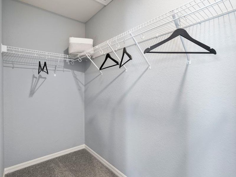 And, a sizeable walk-in wardrobe - Catalina townhome by Highland Homes And, a sizeable walk-in wardrobe - Catalina townhome by Highland Homes