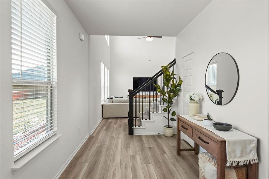 Furnished interior view inside a new home in Keeneland 40s, Aubrey (Image 11).