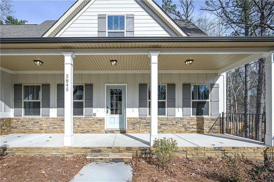 Exterior details and patio area of a home in , Douglasville (Image 4).