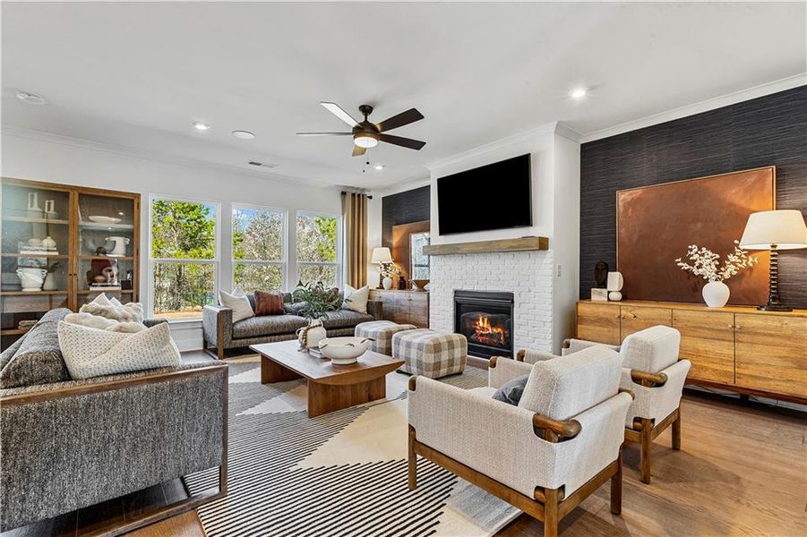 Furnished interior view inside a new home in Arden, Cumming (Image 6). Furnished interior view inside a new home in Arden, Cumming (Image 6).