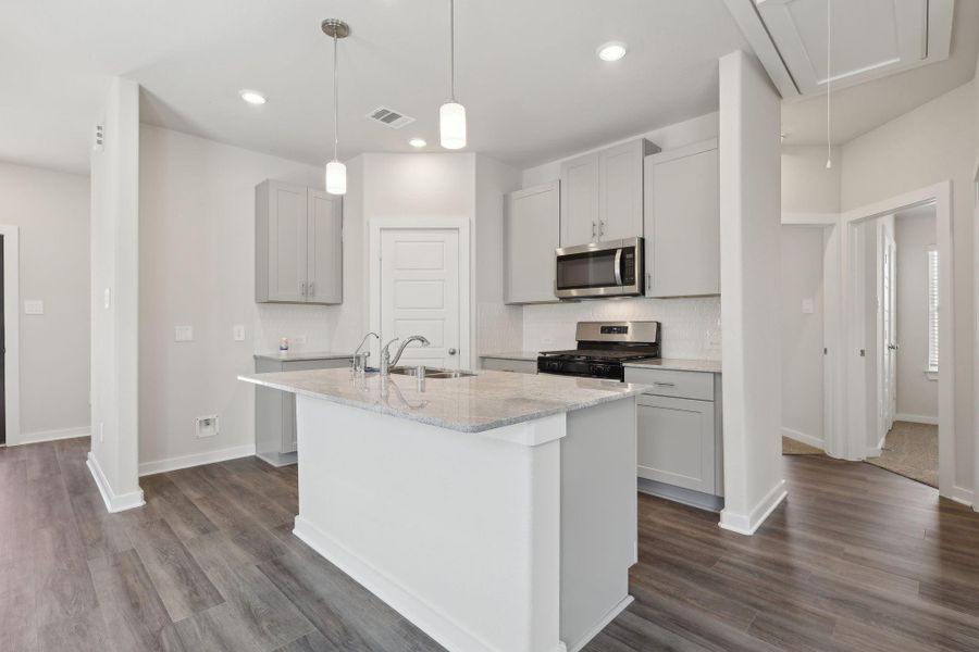 Photo is not of the actual home, but is an inspirational photo of builder’s model home and may depict options, furnishings, and/or decorator features that are not included