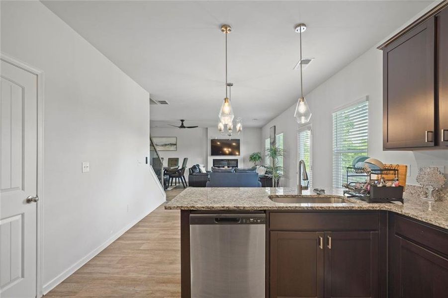 Furnished interior view inside a new home in The Enclave at Dial Farm Phase III, Walnut Grove (Image 39).