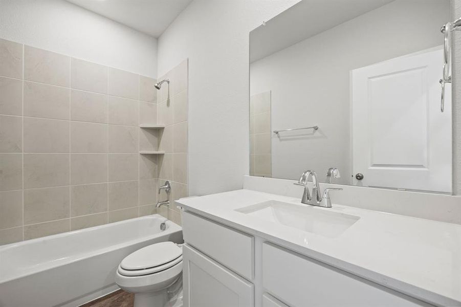 Furnished interior view inside a new home in Hickory Hill, Sherman (Image 9). Furnished interior view inside a new home in Hickory Hill, Sherman (Image 9).