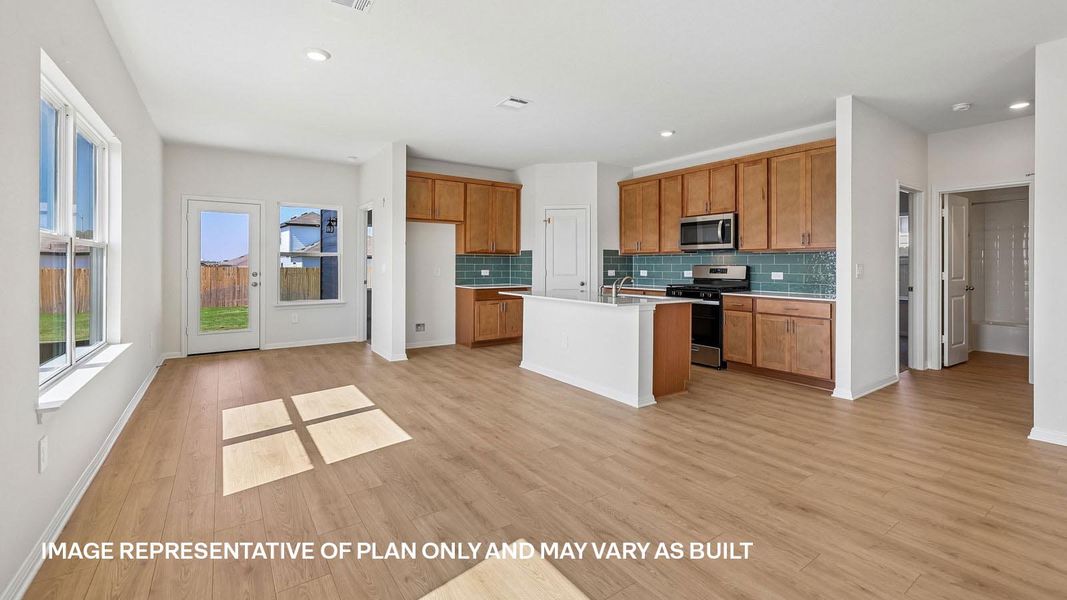 Furnished interior view inside a new home in Carillon, Manor (Image 3).