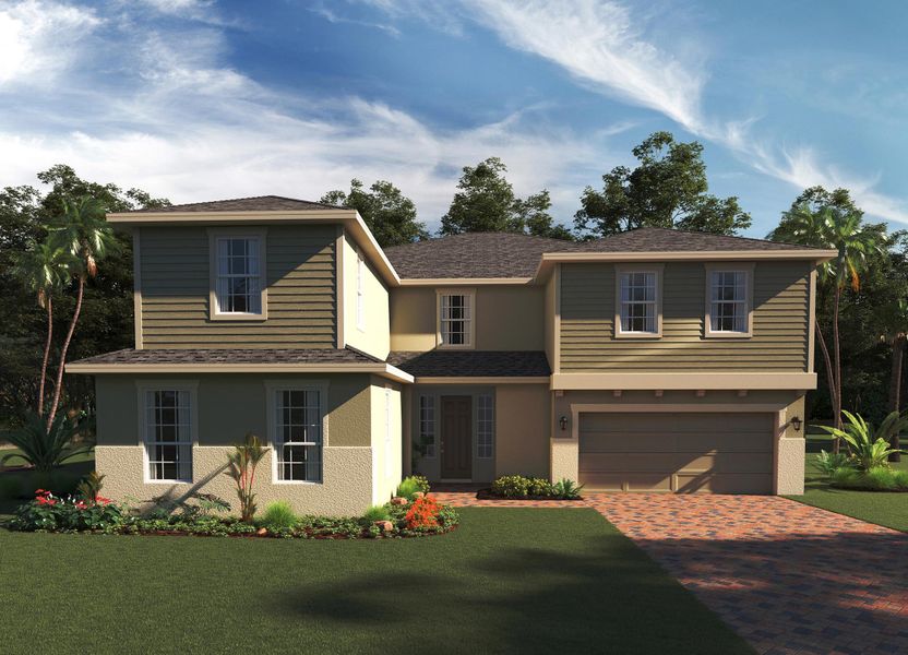 Representative exterior photo of a completed home built from the Palmer Executive by Risewell Homes in Bargrove Estates, Mount Dora, FL (Image 27).