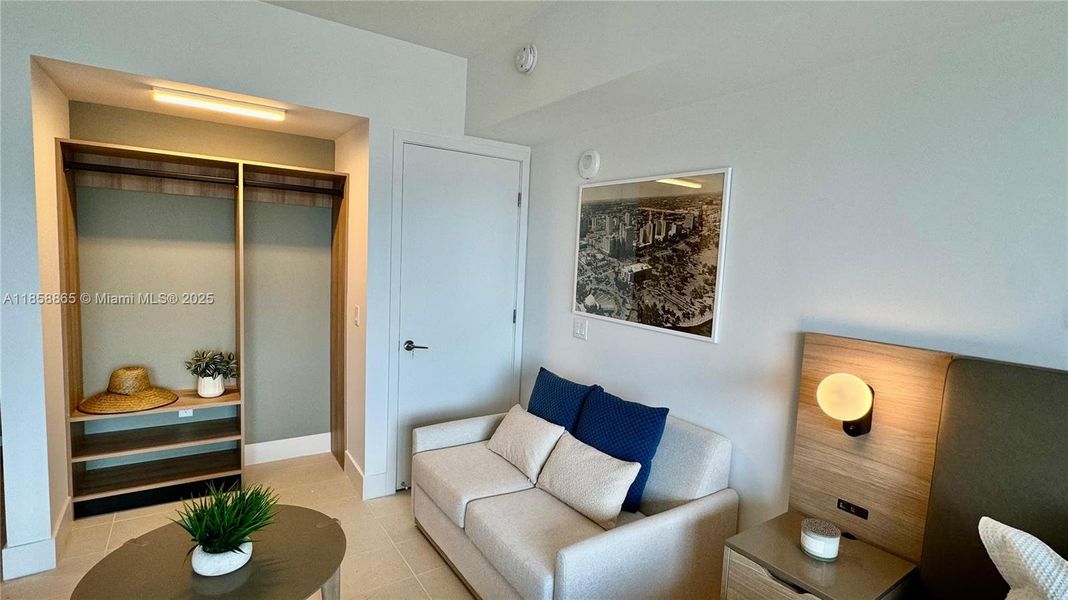 Furnished interior view inside a new home in , Miami (Image 22).