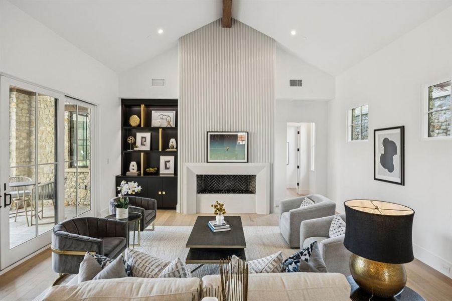 Furnished interior view inside a new home in , Westlake (Image 34). Furnished interior view inside a new home in , Westlake (Image 34).