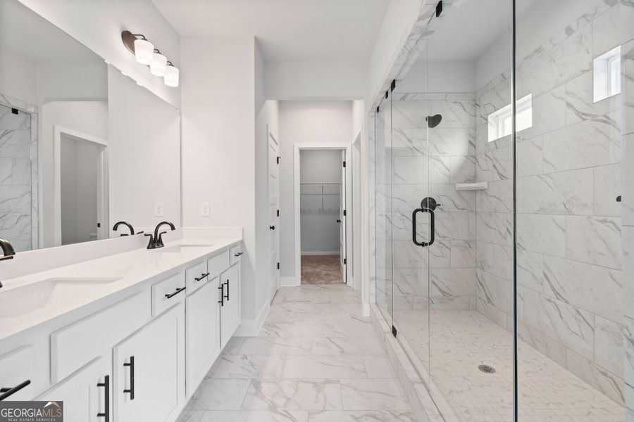 Furnished interior view inside a new home in Rosewood Lake Preserve, Hoschton (Image 14).