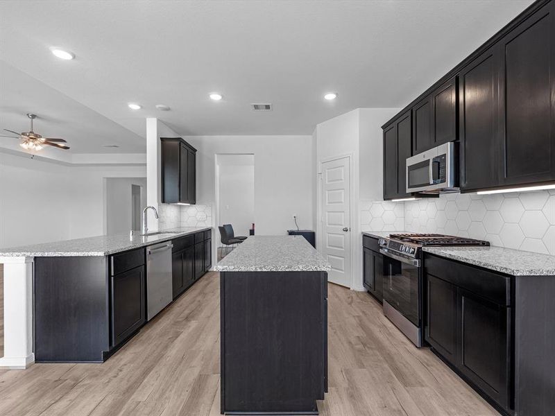 Furnished interior view inside a new home in Barton Place, Cleveland (Image 3).