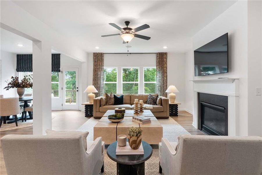 Furnished interior view inside a new home in Creekside, Dawsonville (Image 26). Furnished interior view inside a new home in Creekside, Dawsonville (Image 26).
