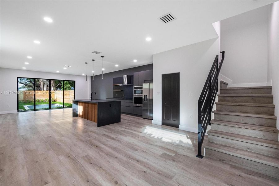 Furnished interior view inside a new home in , Miami (Image 7). Furnished interior view inside a new home in , Miami (Image 7).