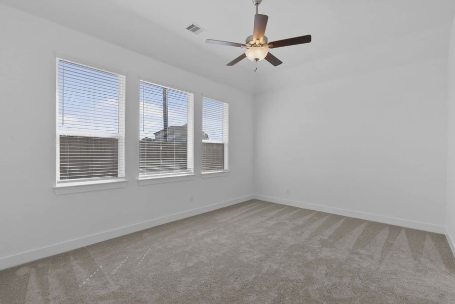 Representative unfurnished interior of a home built from the Lauren by Chesmar Homes in Beacon Point, Texas City (Image 38). Representative unfurnished interior of a home built from the Lauren by Chesmar Homes in Beacon Point, Texas City (Image 38).