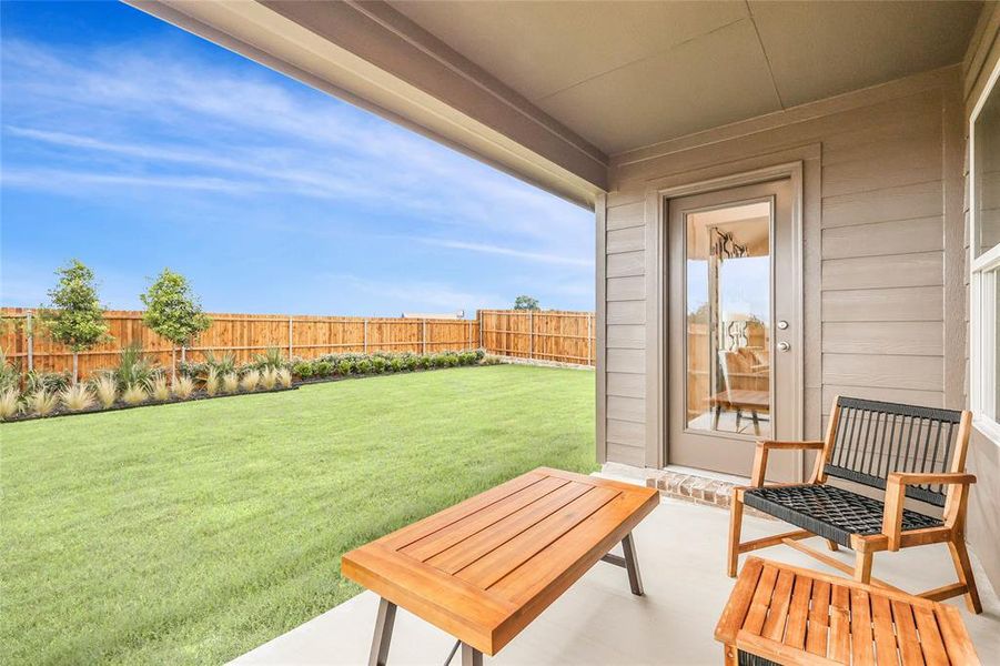 Exterior details and patio area of a home in Simpson Crossing, Princeton (Image 21). Exterior details and patio area of a home in Simpson Crossing, Princeton (Image 21).