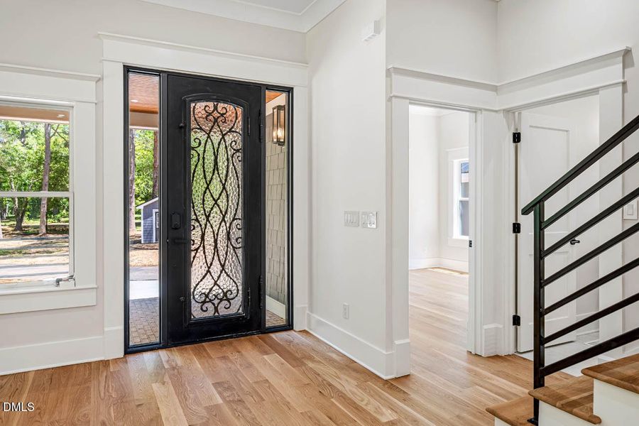 Front door from living room