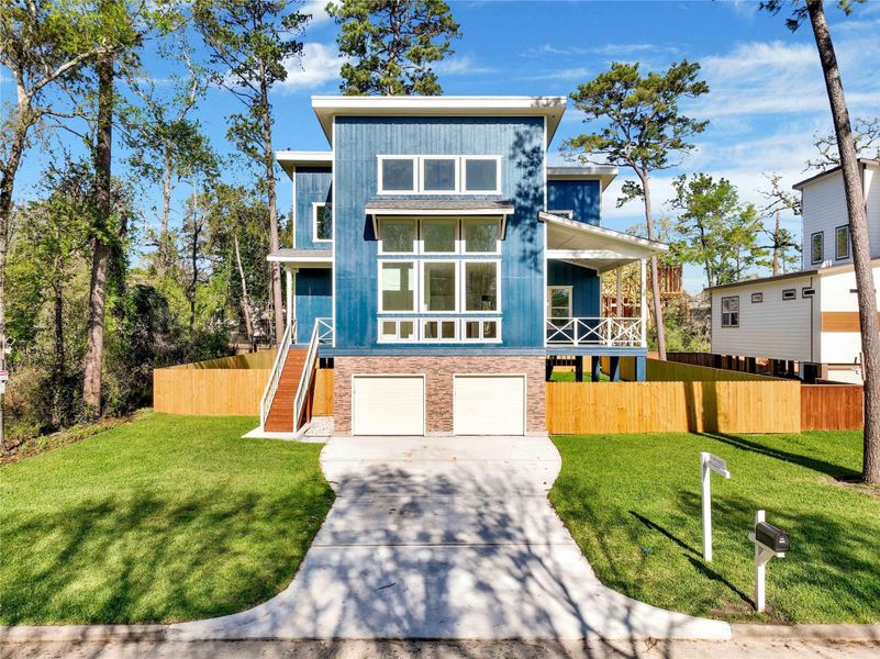 Exterior details and patio area of a home in , Cypress (Image 25).
