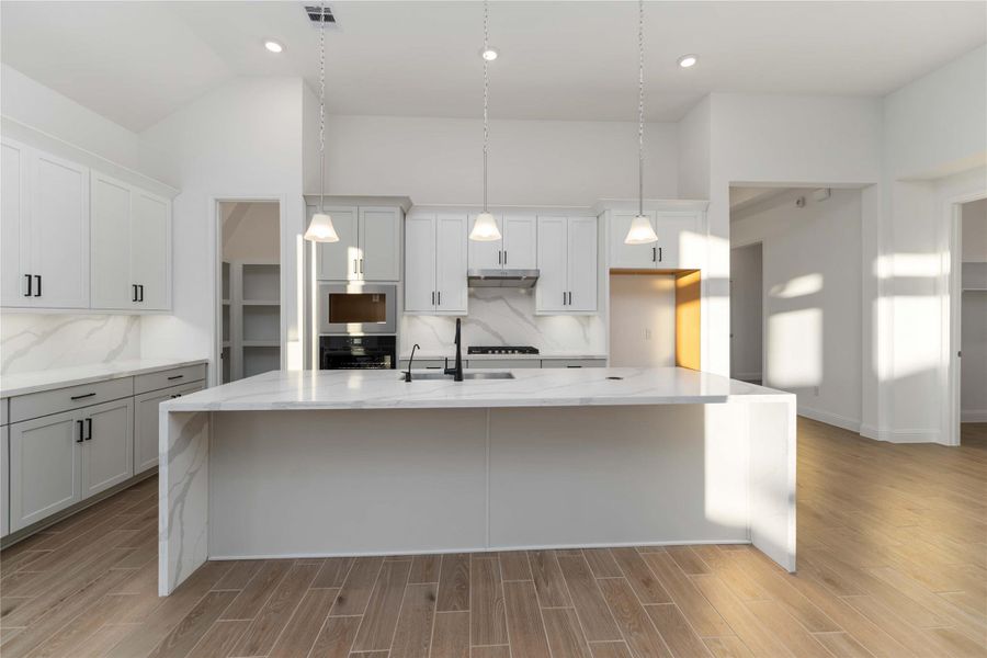 Furnished interior view inside a new home in Arabella on the Prairie, Booth (Image 9).