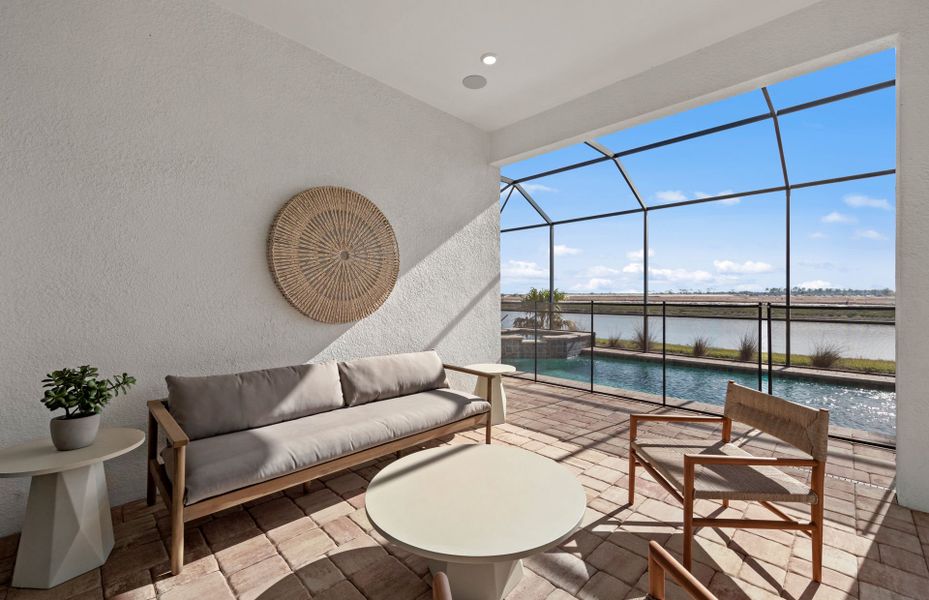 Relax on the lanai in vibrant 55+ new homes for sale Relax on the lanai in vibrant 55+ new homes for sale