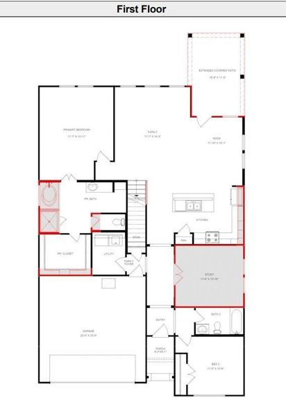 2D floor plan layout of this home in Sunterra, Katy, TX (Image 5). 2D floor plan layout of this home in Sunterra, Katy, TX (Image 5).