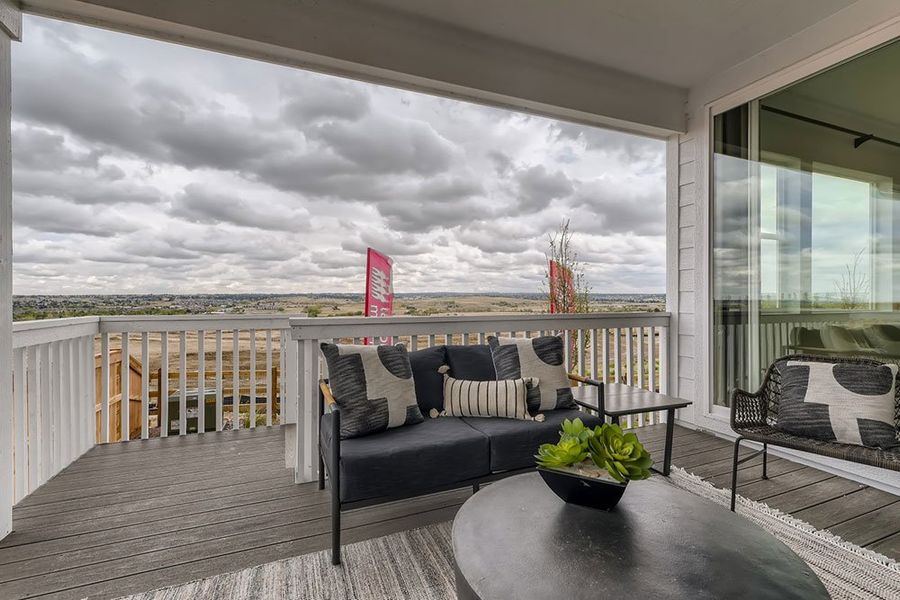 Representative furnished interior of a home built from the Ridgway by Taylor Morrison in The Fields at Looking Glass Town Collection, Parker (Image 40).