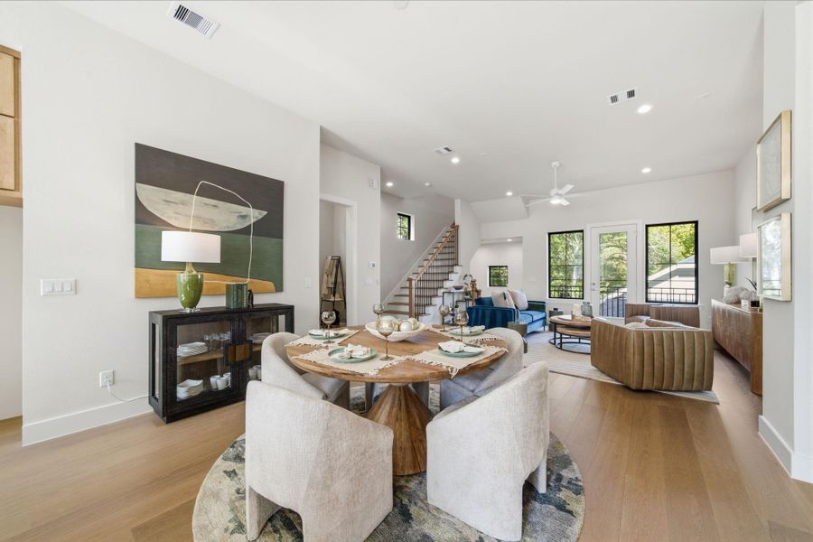 Furnished interior view inside a new home in Spring Valley Creek, Houston (Image 28).