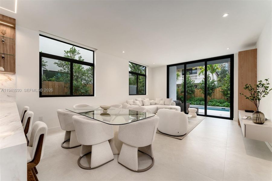 Furnished interior view inside a new home in , Miami (Image 4).