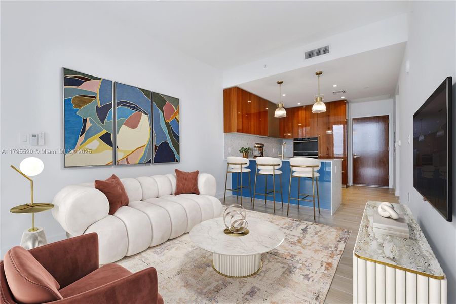 Furnished interior view inside a new home in Mr. C Residences, Miami (Image 13).