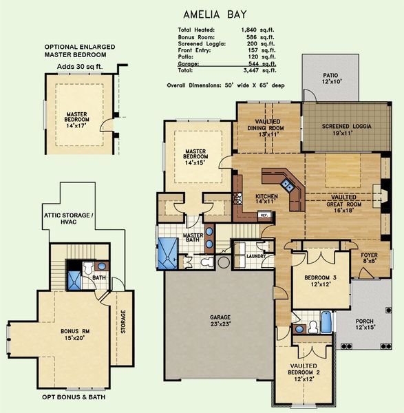 Amelia Bay, Floor Plan