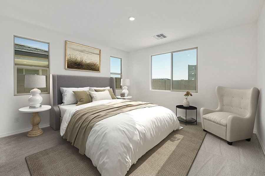 Furnished interior view inside a new home in Windrose V, Waddell (Image 6).