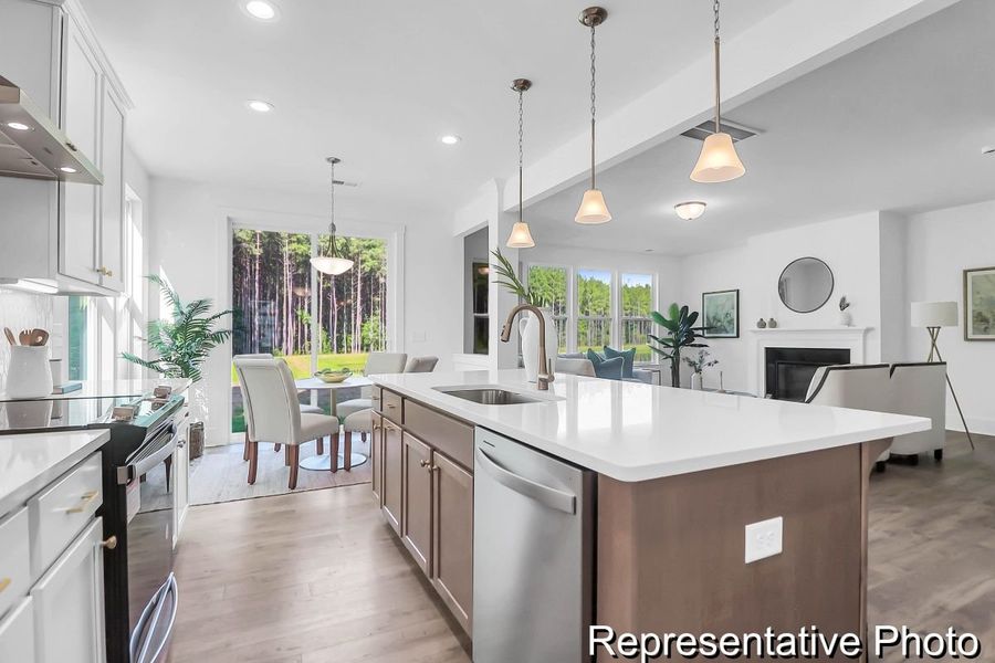 Furnished interior view inside a new home in Homecoming, Ravenel (Image 10).