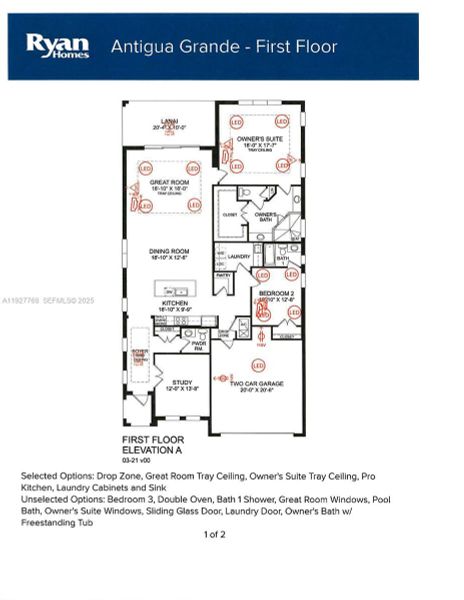 2D floor plan layout of this home in , Parkland, FL (Image 5). 2D floor plan layout of this home in , Parkland, FL (Image 5).
