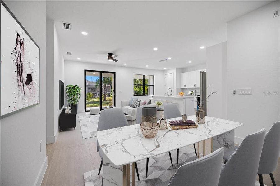 Furnished interior view inside a new home in , Rotonda West (Image 7).