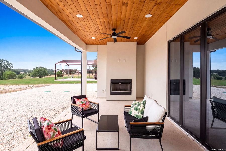 Exterior details and patio area of a home in , Bandera (Image 38). Exterior details and patio area of a home in , Bandera (Image 38).