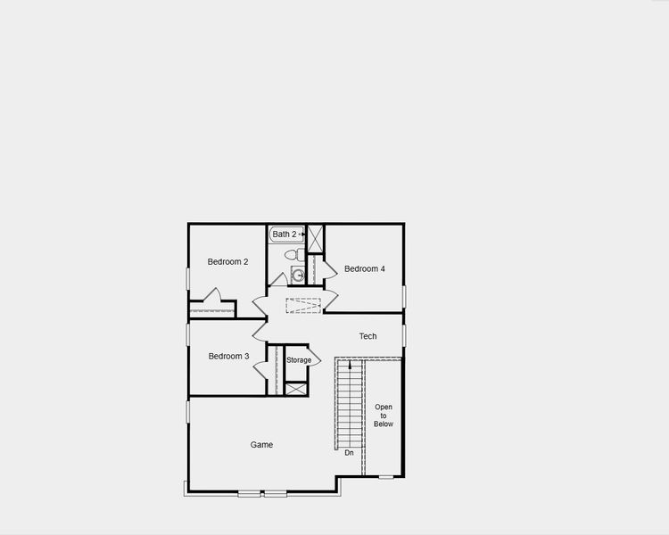 2D floor plan layout for the Merlin by Taylor Morrison in Stonewall Ranch 40s, Liberty Hill, TX (Image 4). 2D floor plan layout for the Merlin by Taylor Morrison in Stonewall Ranch 40s, Liberty Hill, TX (Image 4).