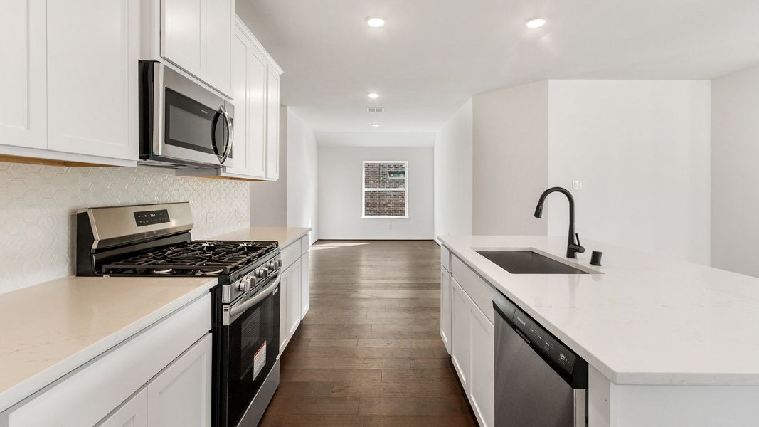 Representative furnished interior of a home built from the Fiji by Brightland Homes in Bridgeland Creekland Village, Cypress (Image 7).