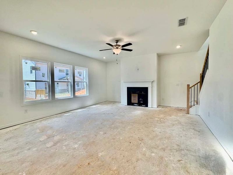 Family Room Construction Progress