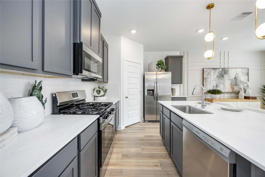 Furnished interior view inside a new home in Highland Court, Houston (Image 28).