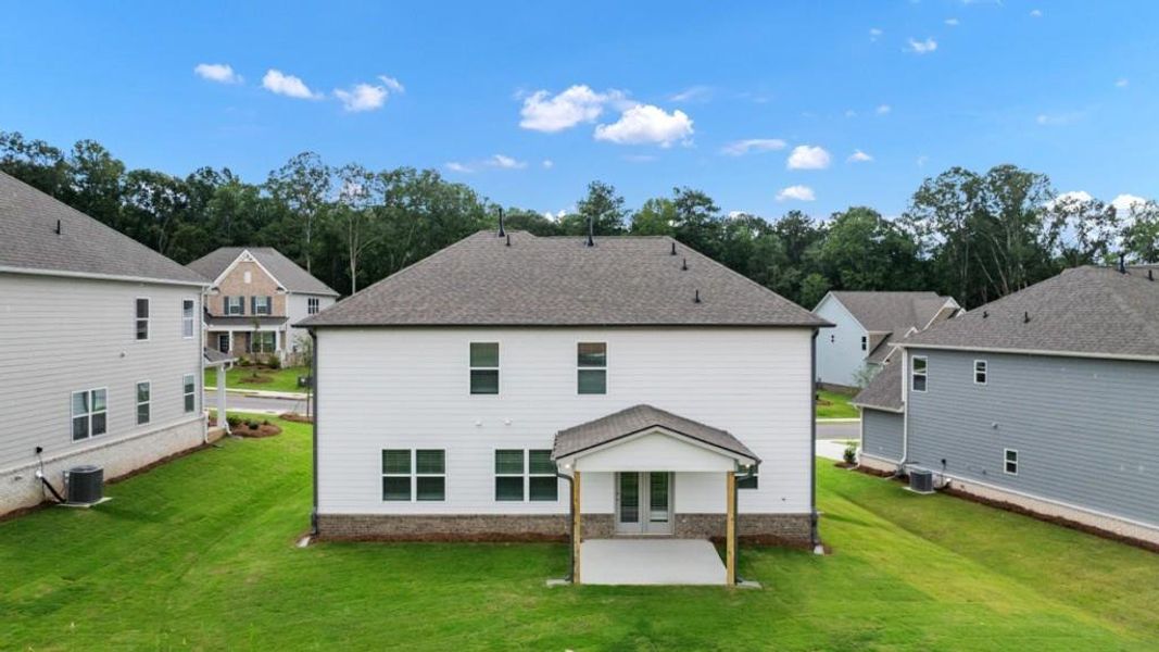 Front exterior of a new home in Butner Estates, College Park, GA, highlighting curb appeal (Image 25).