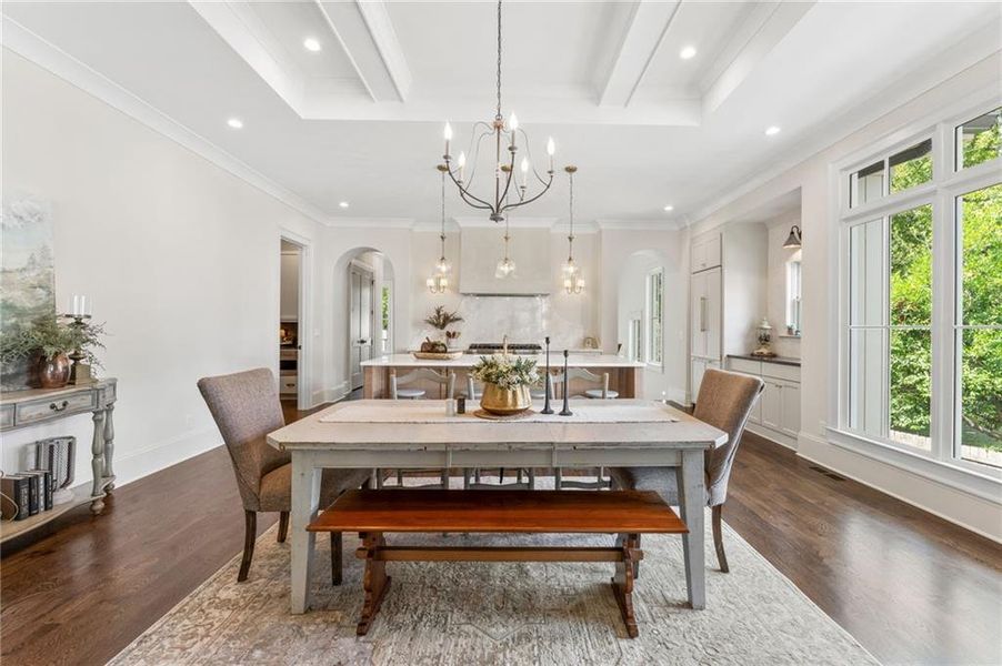 Furnished interior view inside a new home in , Marietta (Image 40).