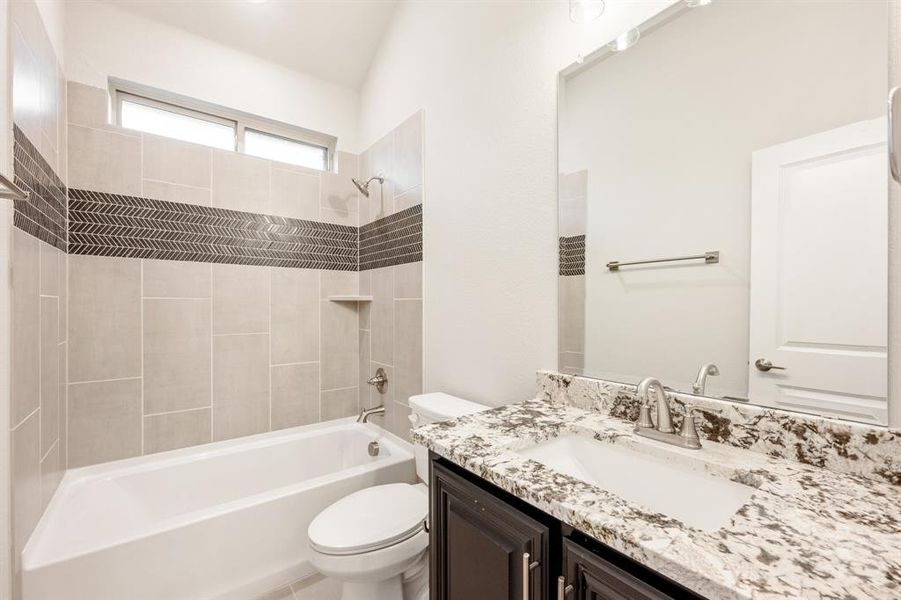 Furnished interior view inside a new home in Hayes Crossing, Midlothian (Image 18).