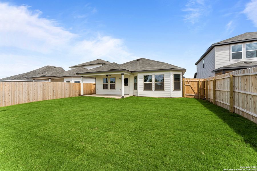 Front exterior of a new home in Meadows at Clear Springs, New Braunfels, TX, highlighting curb appeal (Image 2). Front exterior of a new home in Meadows at Clear Springs, New Braunfels, TX, highlighting curb appeal (Image 2).