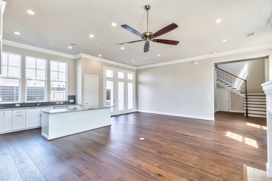 Spacious, unfurnished interior of a new home in Concourse at Mueller, Austin (Image 12). Spacious, unfurnished interior of a new home in Concourse at Mueller, Austin (Image 12).