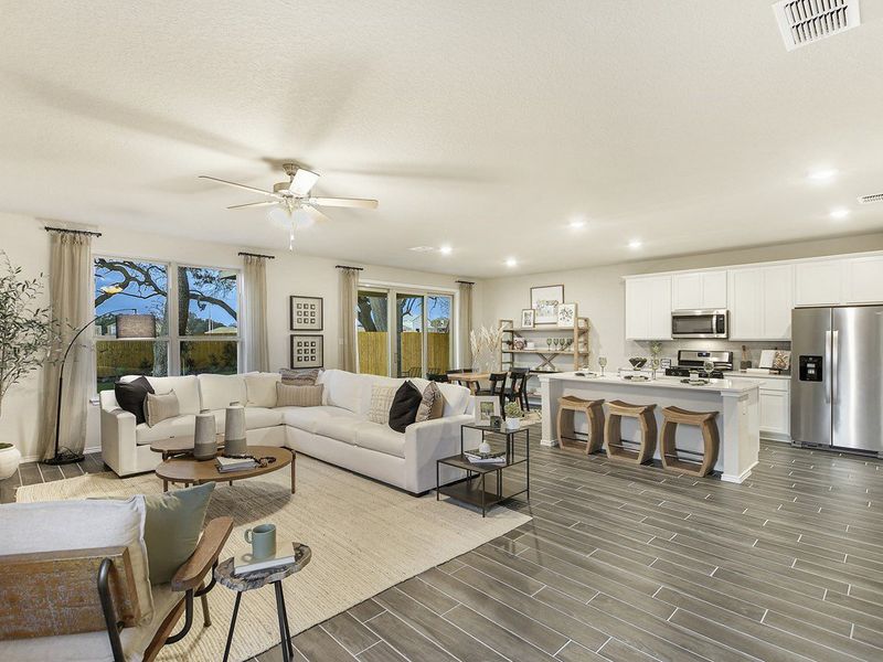 Santiago model open-concept living at Hidden Springs in New Braunfels, TX by Century Communities