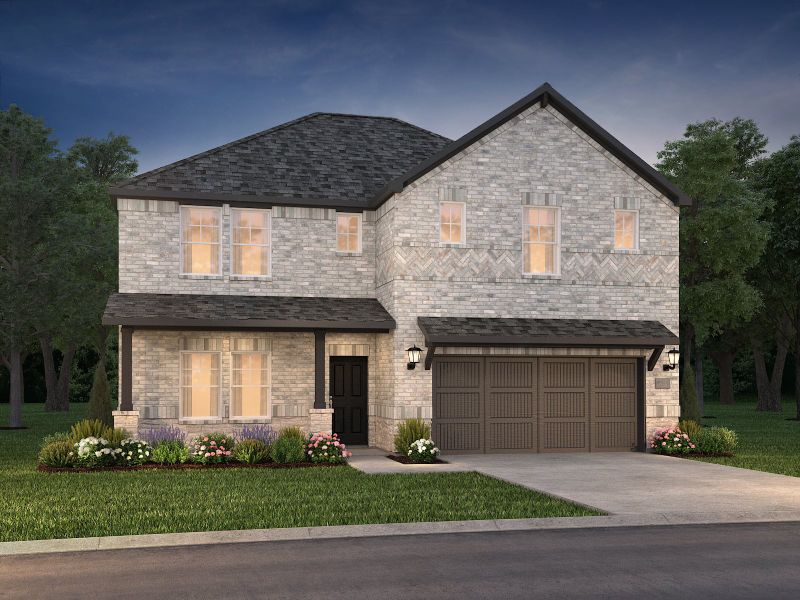 Front exterior of a new home in Windmore, Princeton, TX, highlighting curb appeal (Image 1). Front exterior of a new home in Windmore, Princeton, TX, highlighting curb appeal (Image 1).