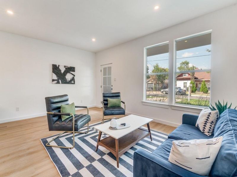 Furnished interior view inside a new home in , Dallas (Image 2).