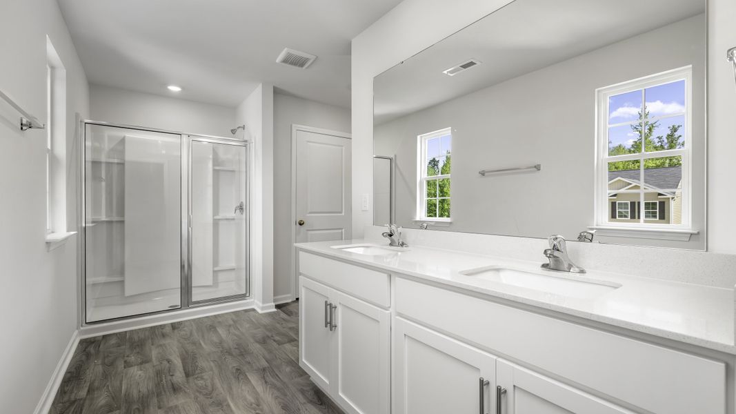 Furnished interior view inside a new home in Greystone North, Stoneville (Image 9).