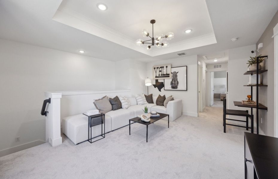 Furnished interior view inside a new home in Treeline, Justin (Image 15).