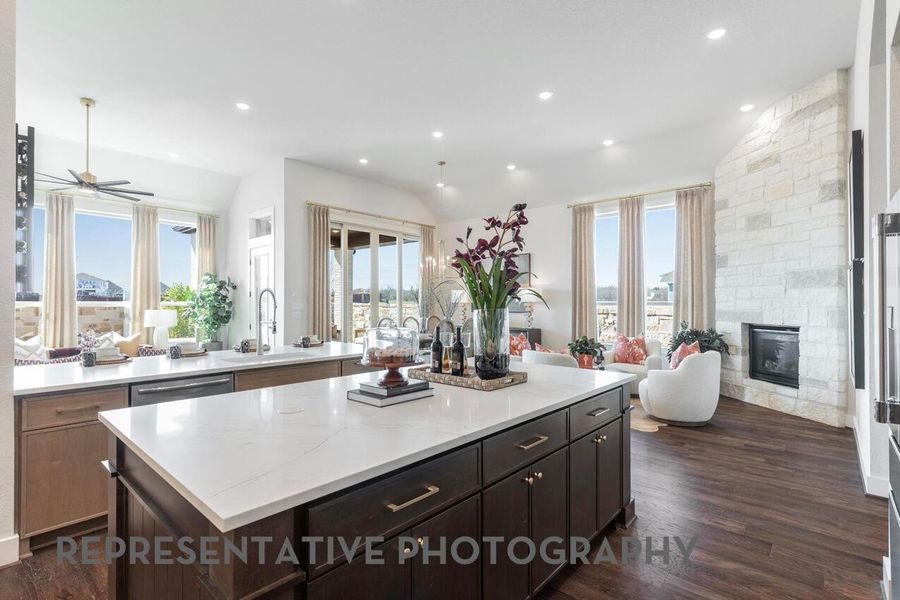 Furnished interior view inside a new home in Cross Creek West, Fulshear (Image 6).
